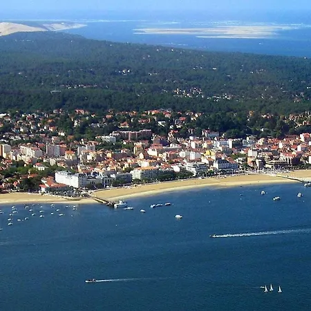 Arcachon: T2 Residentiel Pres Plage, 2 Balcons - Fr-1-433-137 דירה *