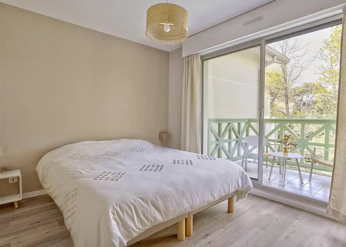 Arcachon: T2 Residentiel Pres Plage, 2 Balcons - Fr-1-433-137 ארסשון