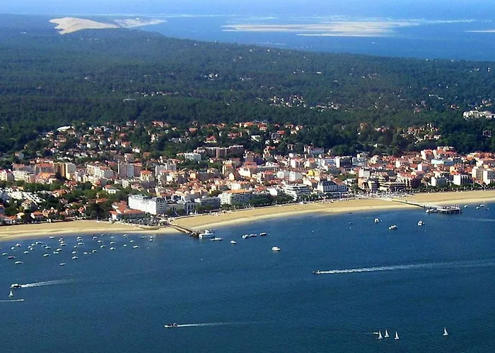Arcachon: T2 Residentiel Pres Plage, 2 Balcons - Fr-1-433-137 דירה *